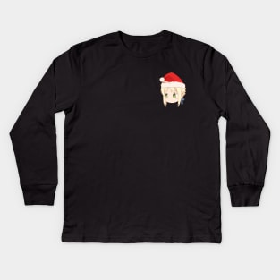 CUTE SANTA SABER from Fate Stay Night Kids Long Sleeve T-Shirt